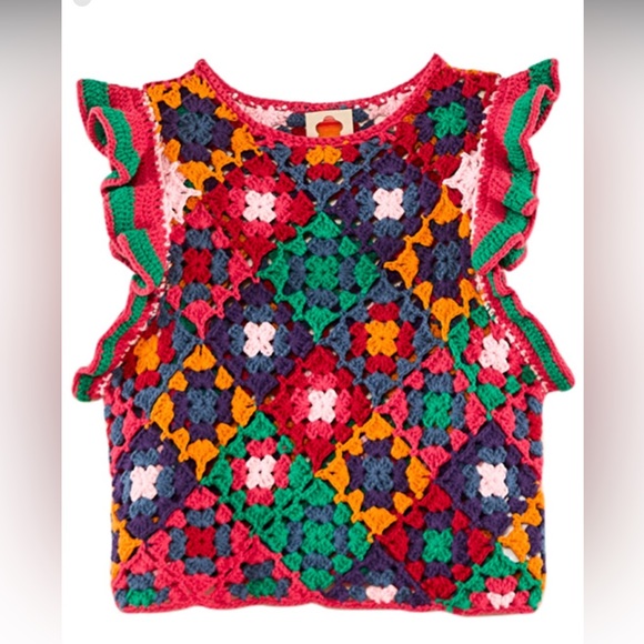 FARM Rio Multicolor Crochet Top - Picture 5 of 14
